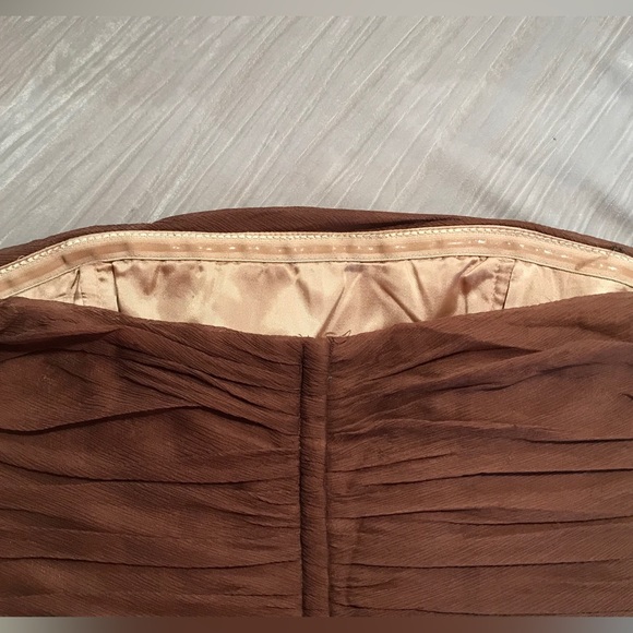 BCBGMAXAZRIA Festival Hobo Silk Maxi Floral Multi-layer Crinkle Dress Size 4 - Picture 6 of 15